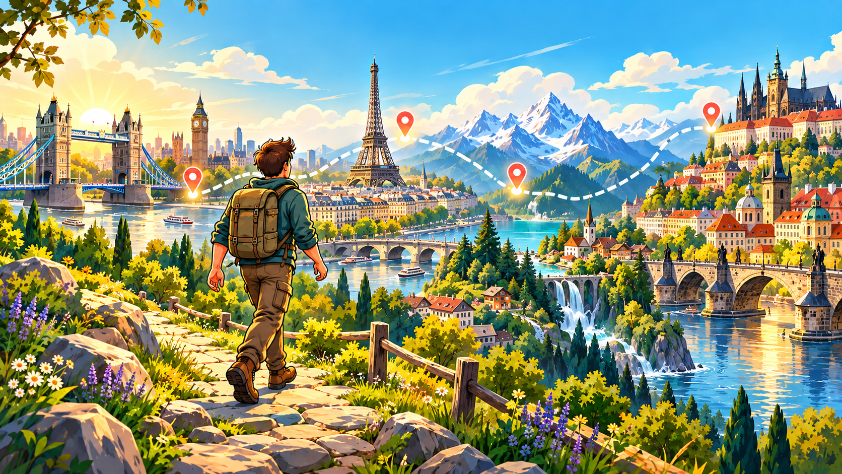 Europe Explorer route illustration