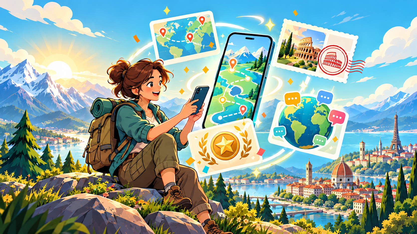 WalkQuest app update illustration